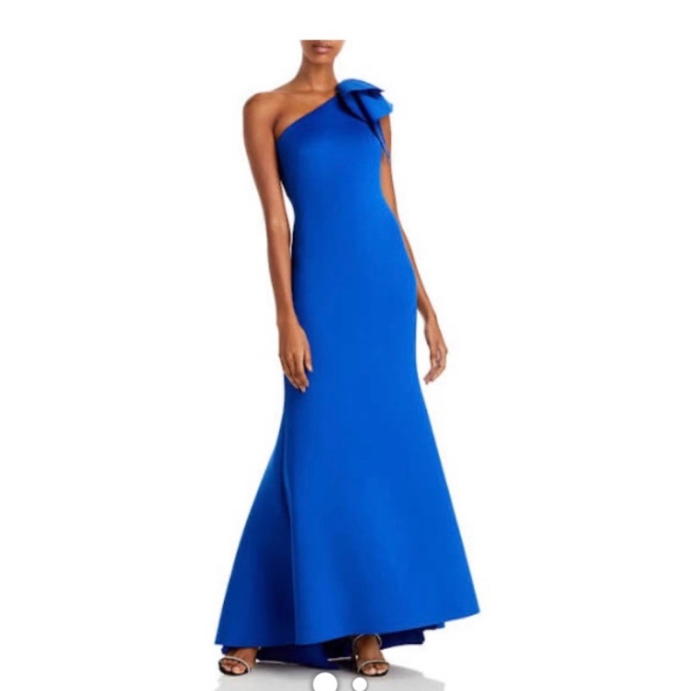 Eliza Blue Scuba Gown